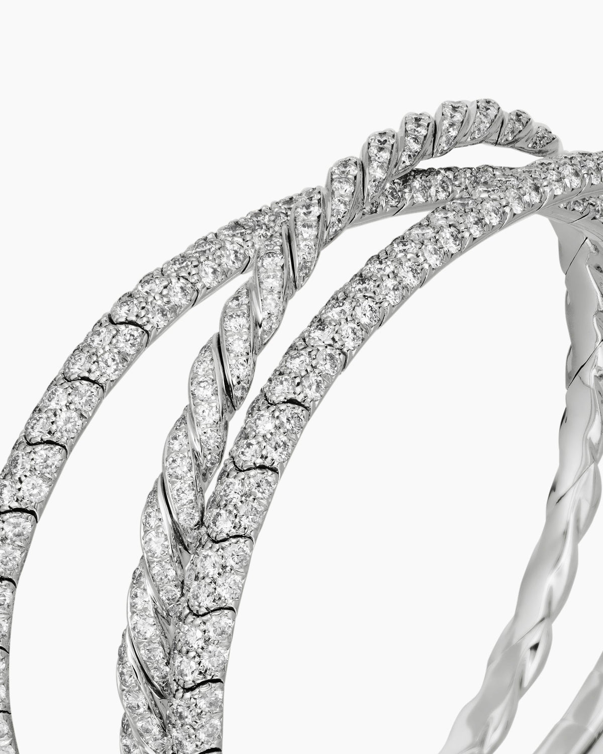 Sculpted Cable Flex Three Row Bracelet