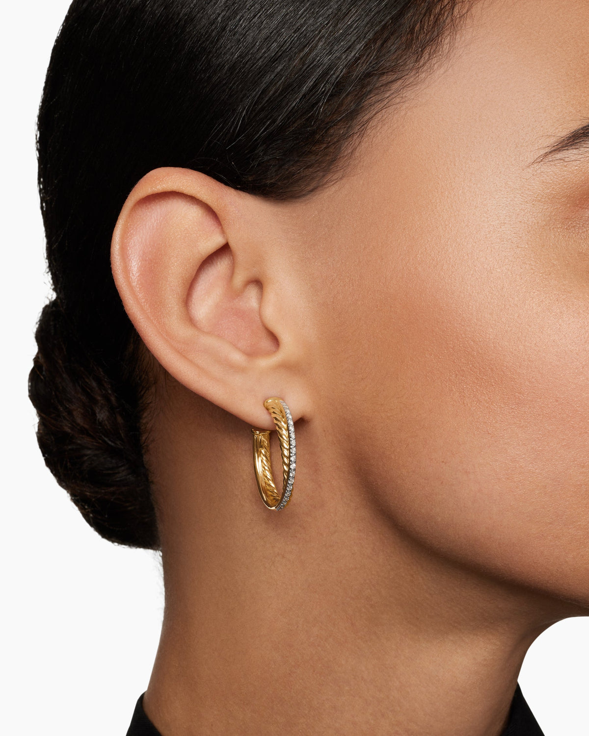 Crossover Hoop Earrings