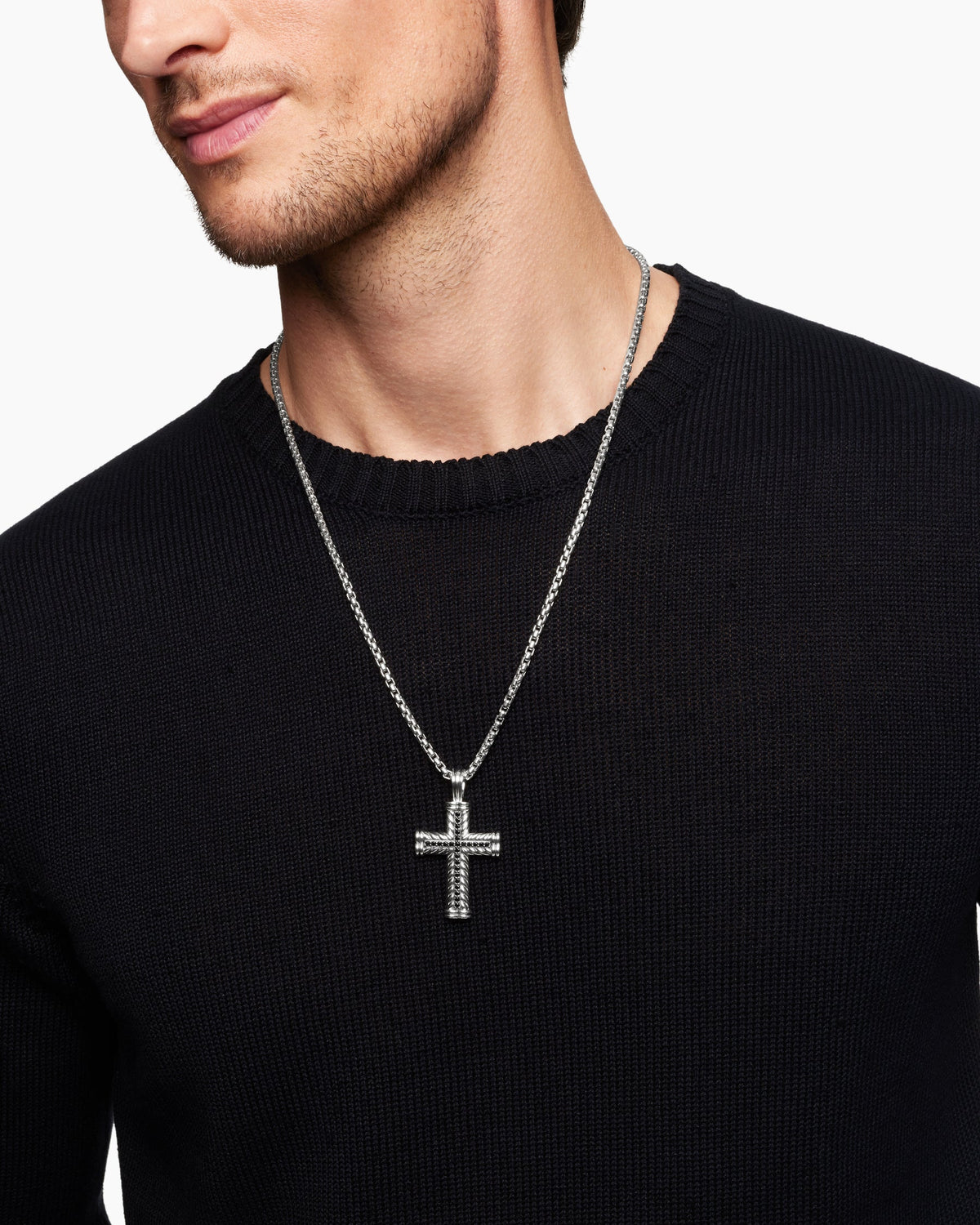 Chevron Cross Pendant