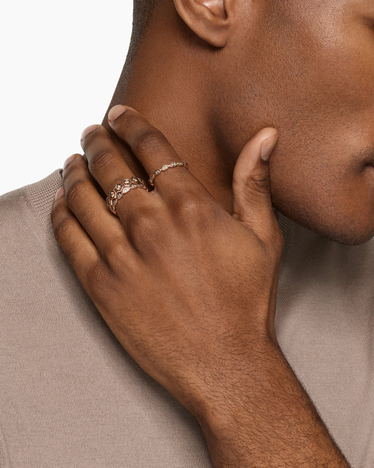 Hex Stack Ring
