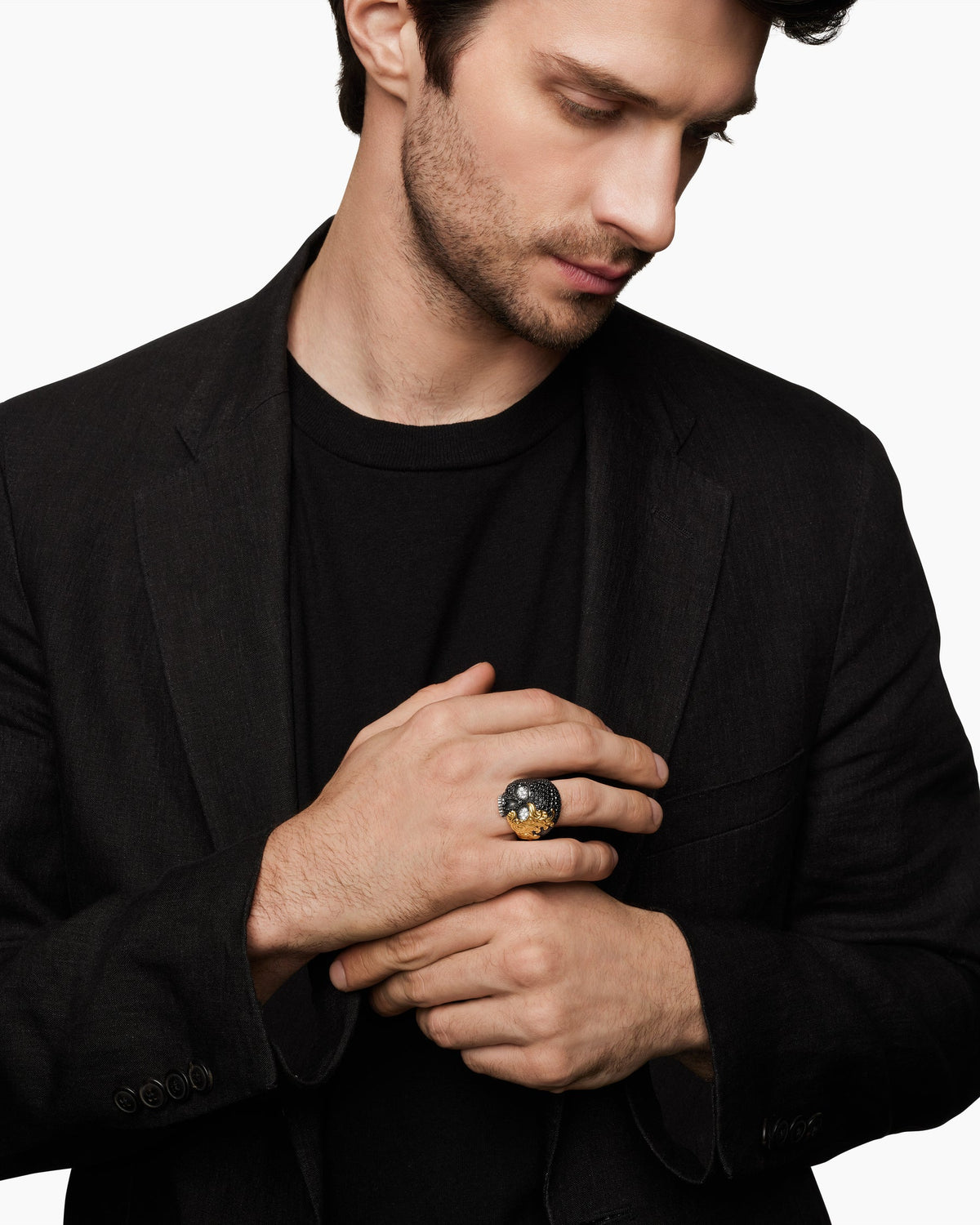 Waves Skull Ring