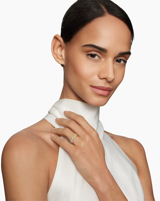 Continuance Three Row Band Ring