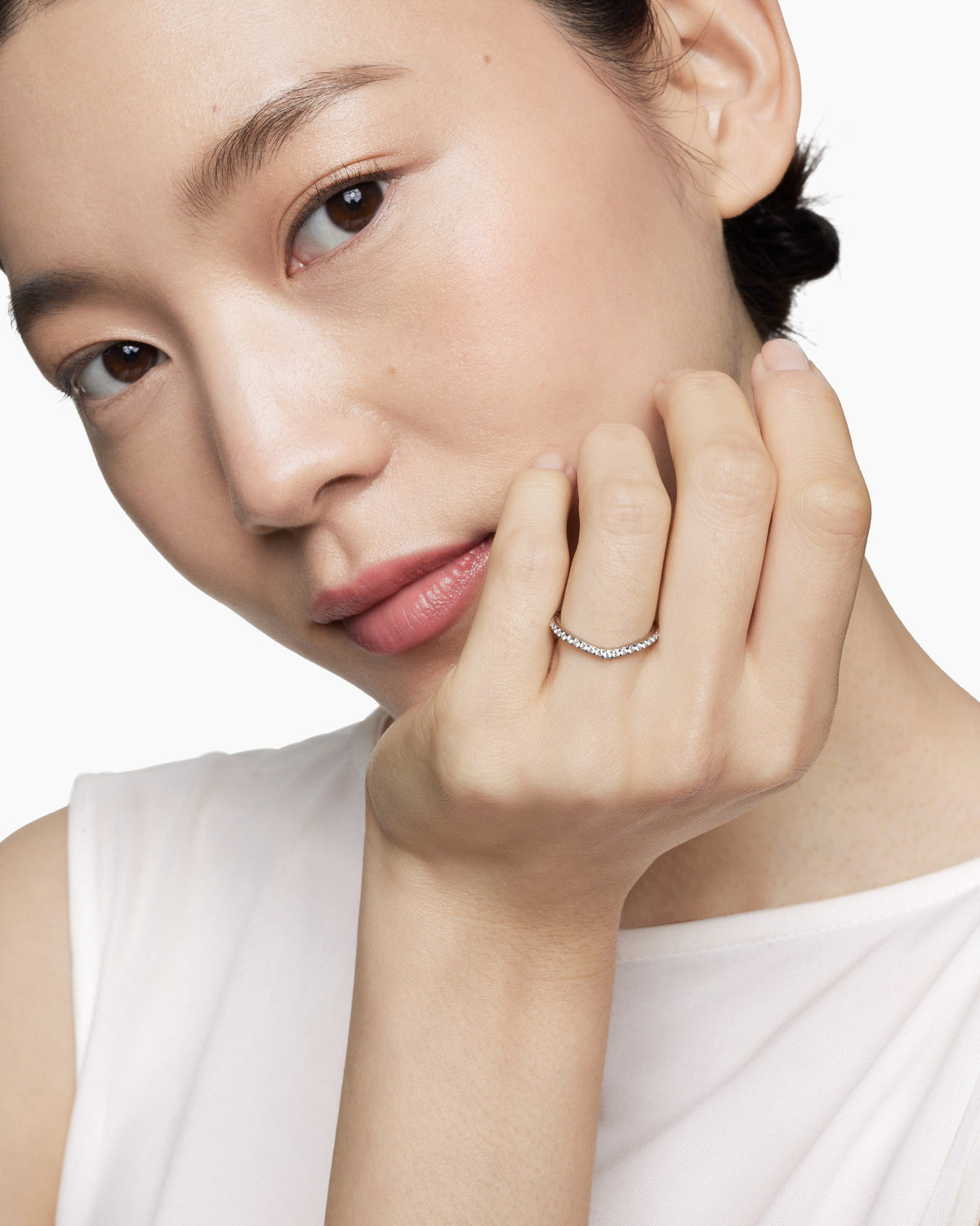 DY Crossover Nesting Band Ring