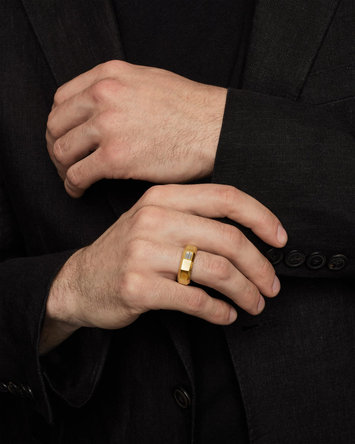 Faceted Band Ring