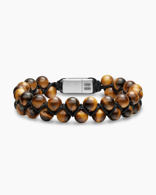 Spiritual Beads Two Row Woven Bracelet