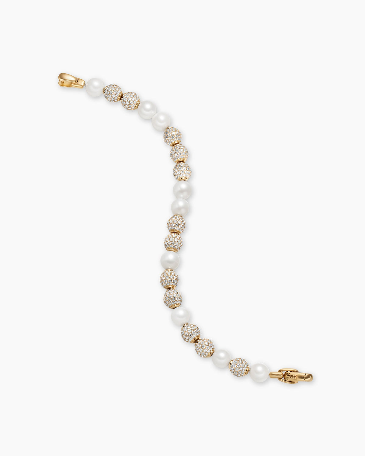 Spiritual Beads Pearl and Pavé Bracelet