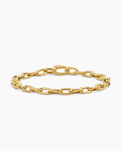 Mens DY Madison Chain Bracelet in 18K Yellow Gold, 6mm