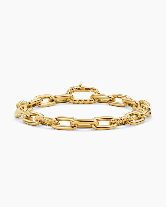 Mens DY Madison Chain Bracelet in 18K Yellow Gold, 8.5mm