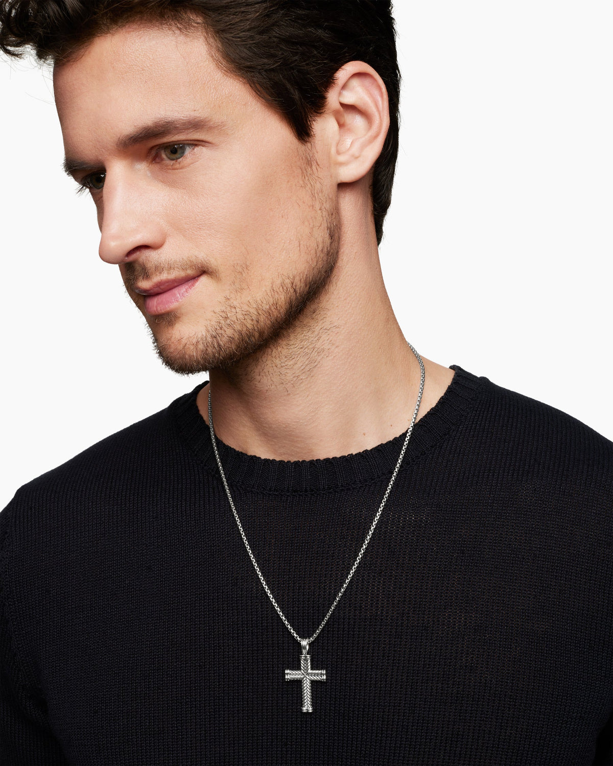 Chevron Cross Pendant
