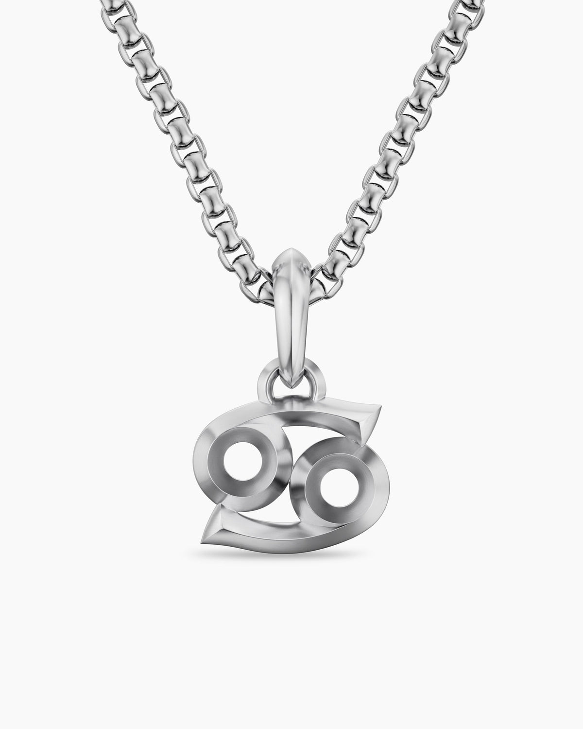 Mens Cancer Amulet in Sterling Silver, 16mm