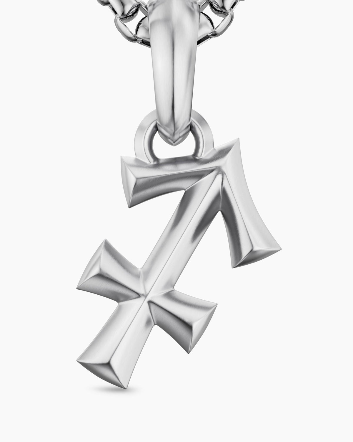 Mens Sagittarius Amulet in Sterling Silver, 19.6mm