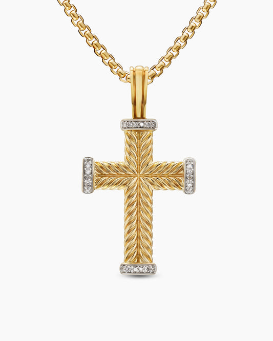 Chevron Cross Pendant