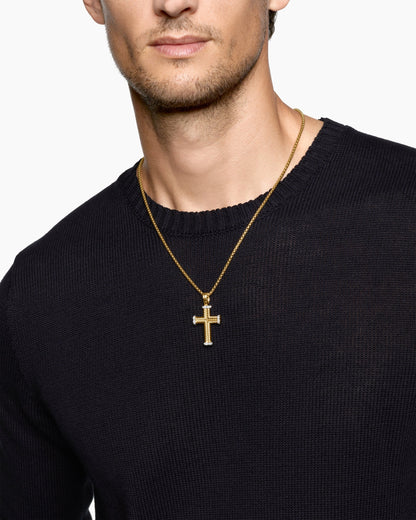 Chevron Cross Pendant