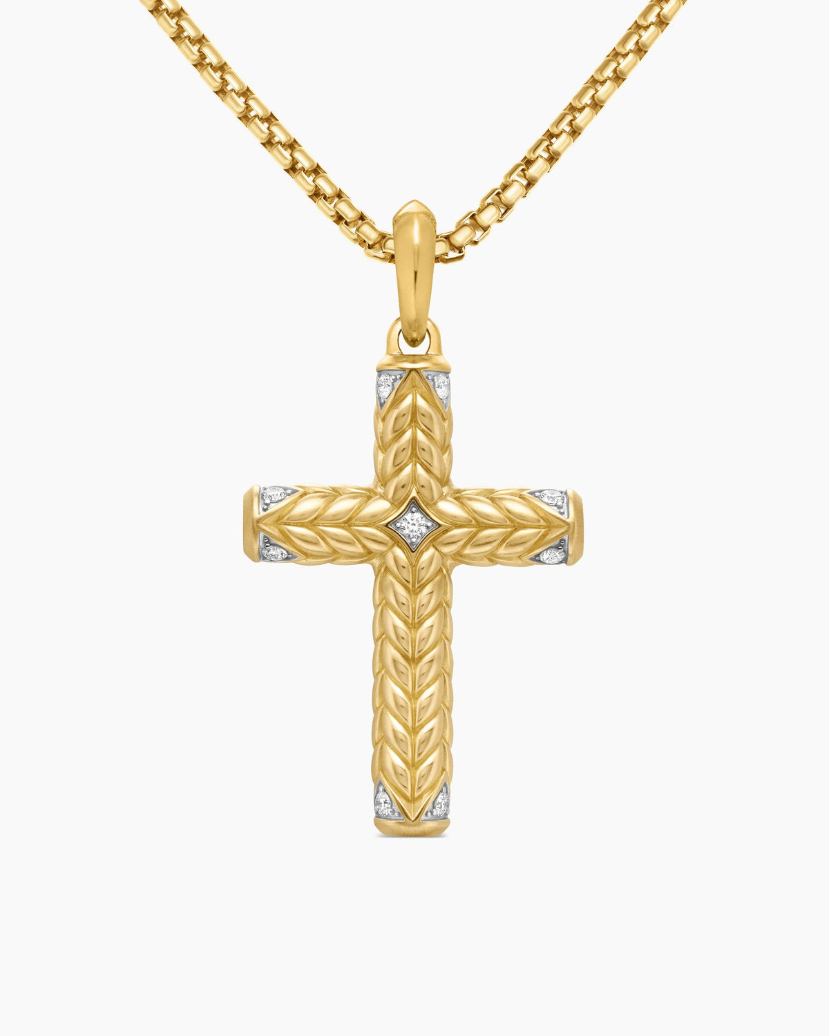Chevron Cross Pendant