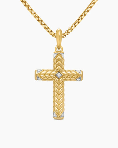 Chevron Cross Pendant