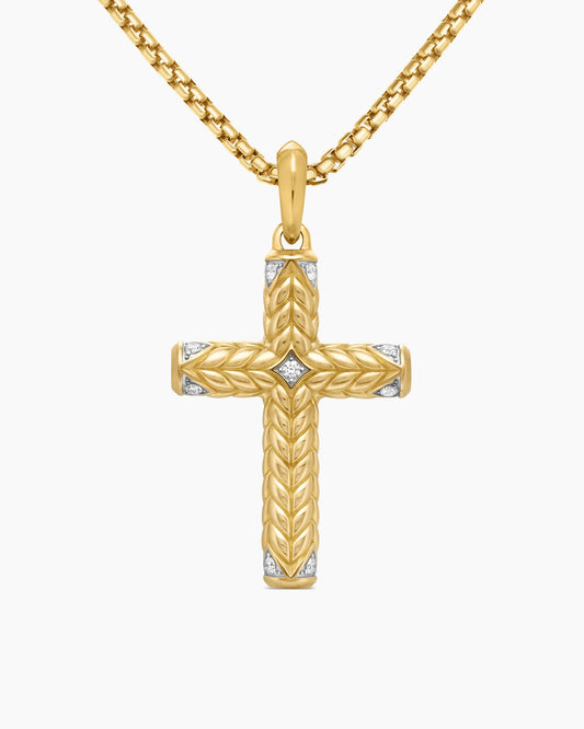 Chevron Cross Pendant