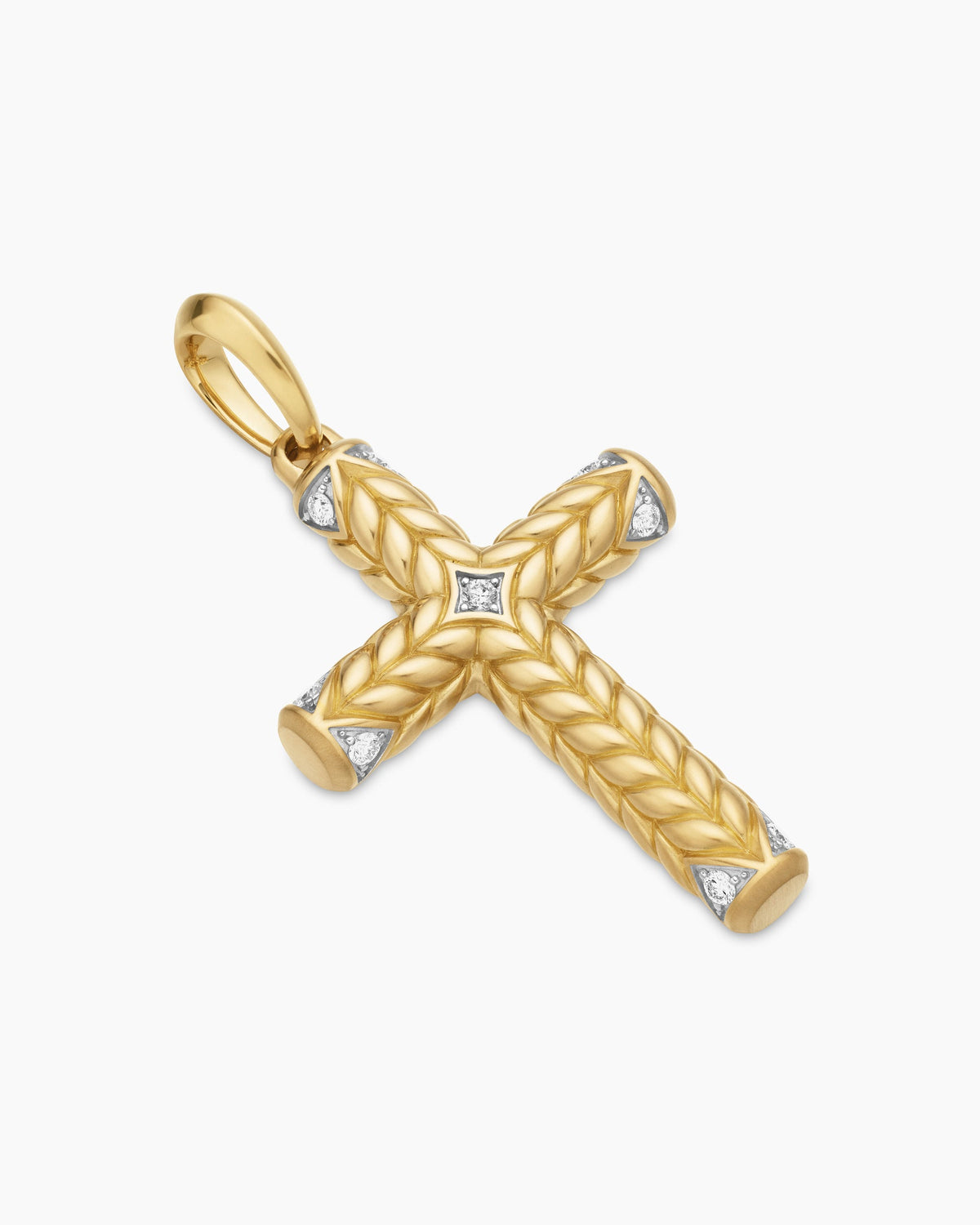 Chevron Cross Pendant