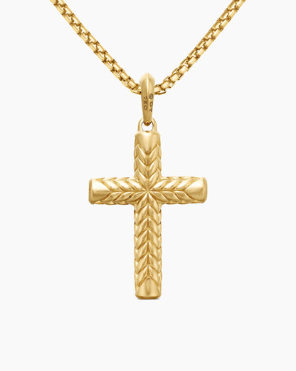 Chevron Cross Pendant