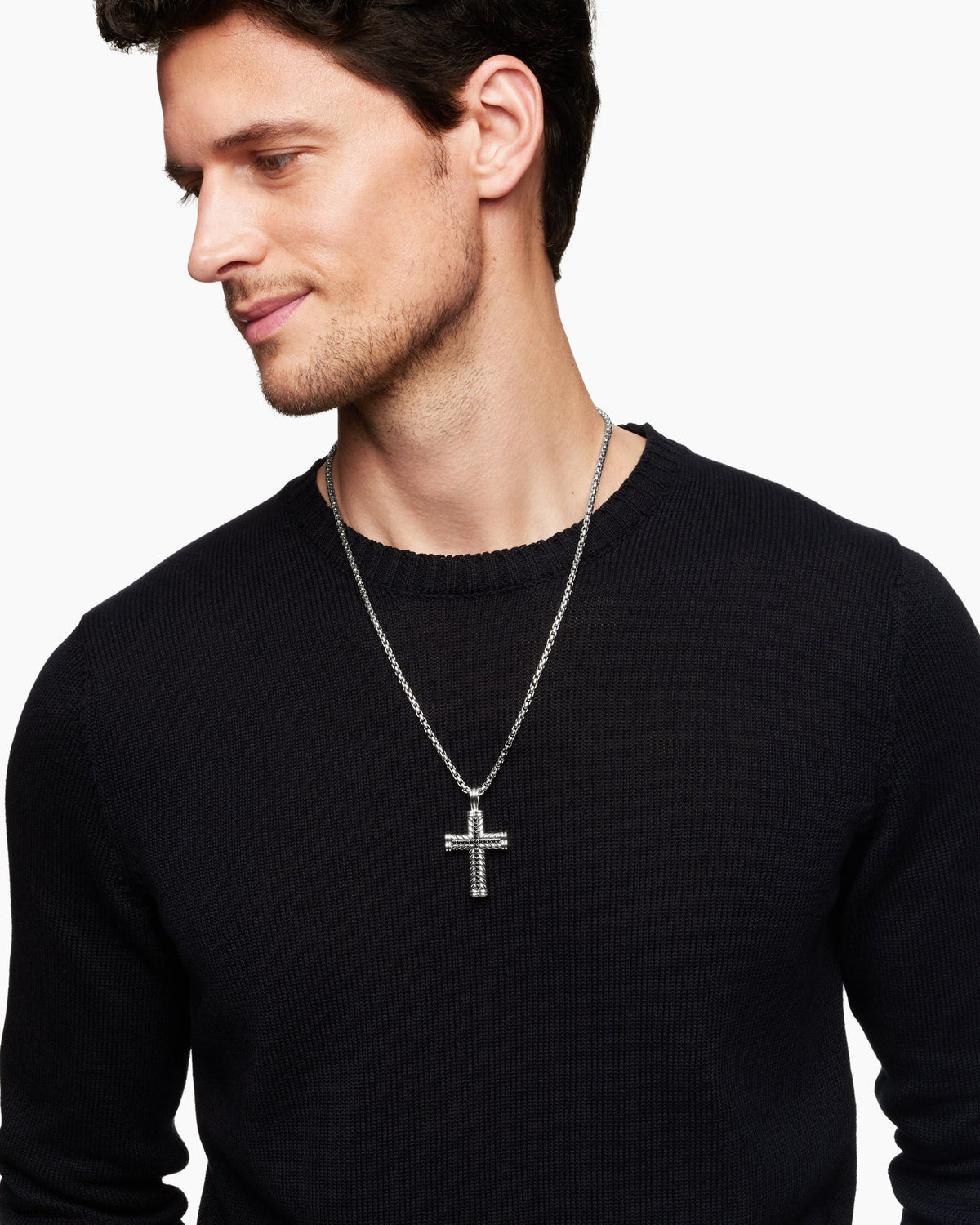 Chevron Cross Pendant