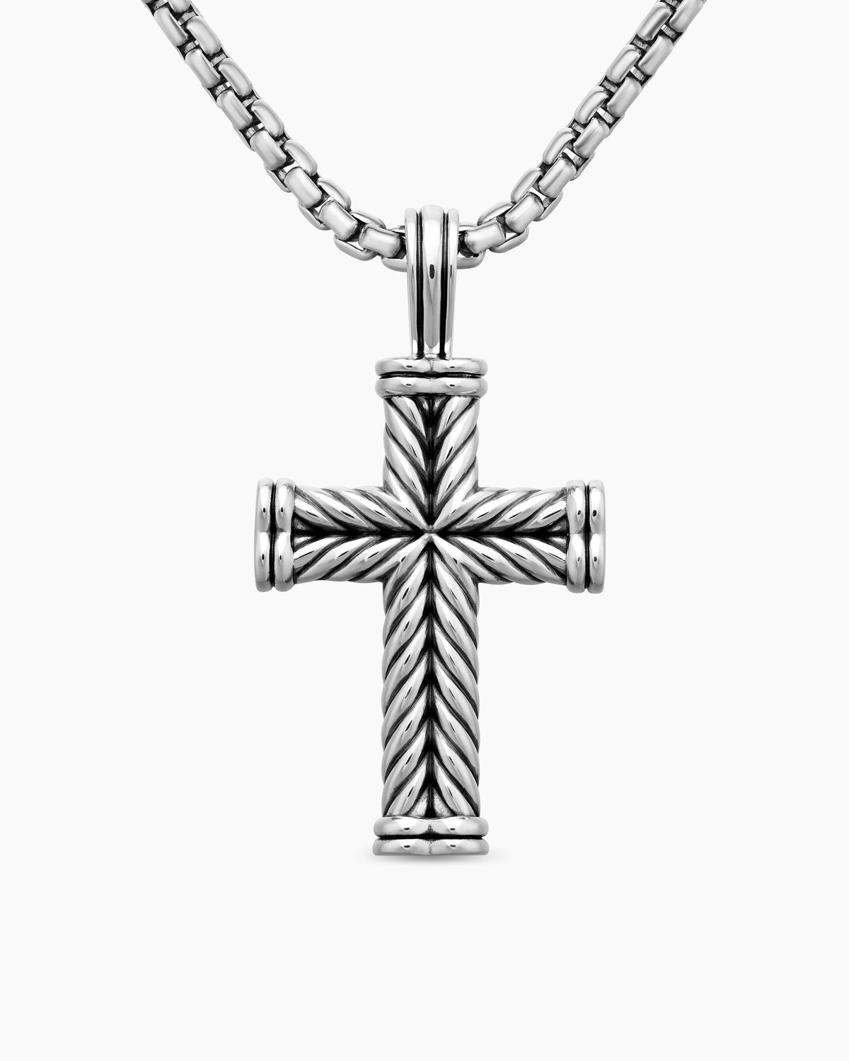 Chevron Cross Pendant