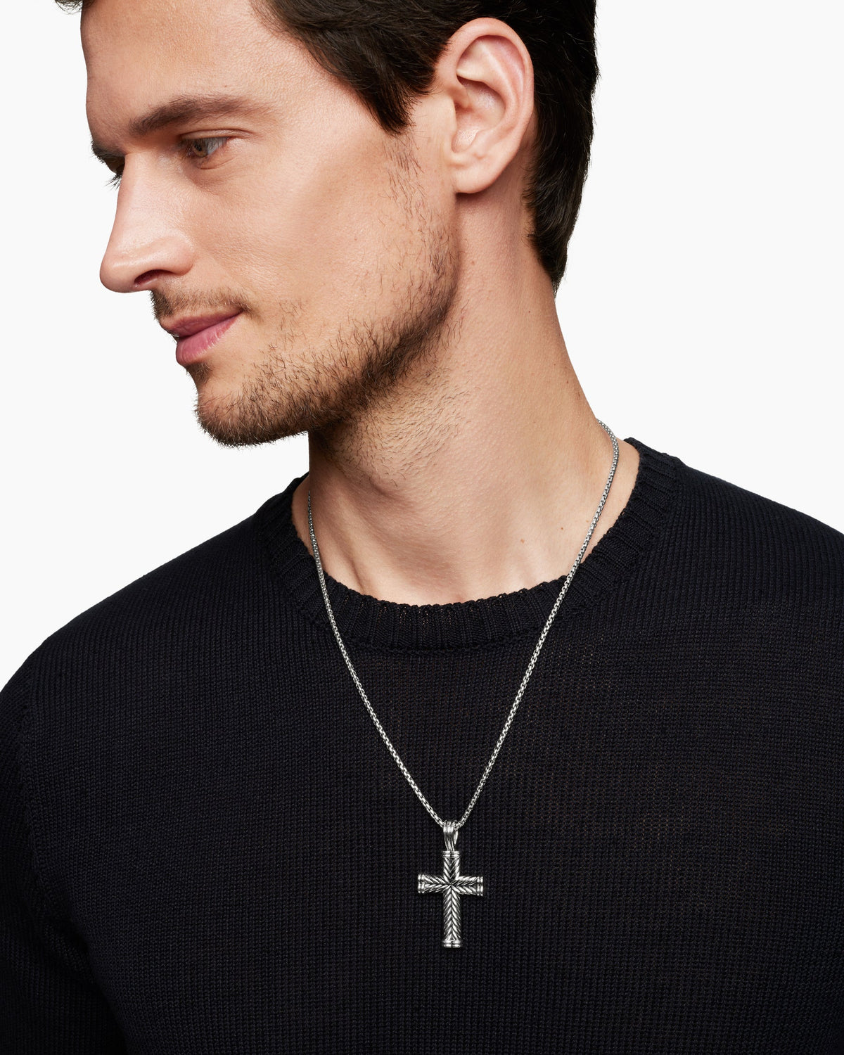 Chevron Cross Pendant