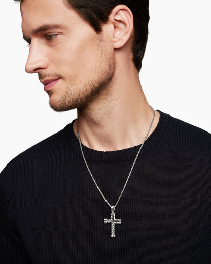 Chevron Cross Pendant