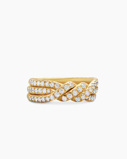 Continuance Three Row Band Ring
