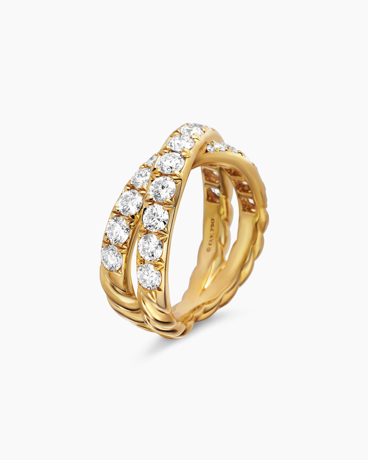 DY Crossover Band Ring